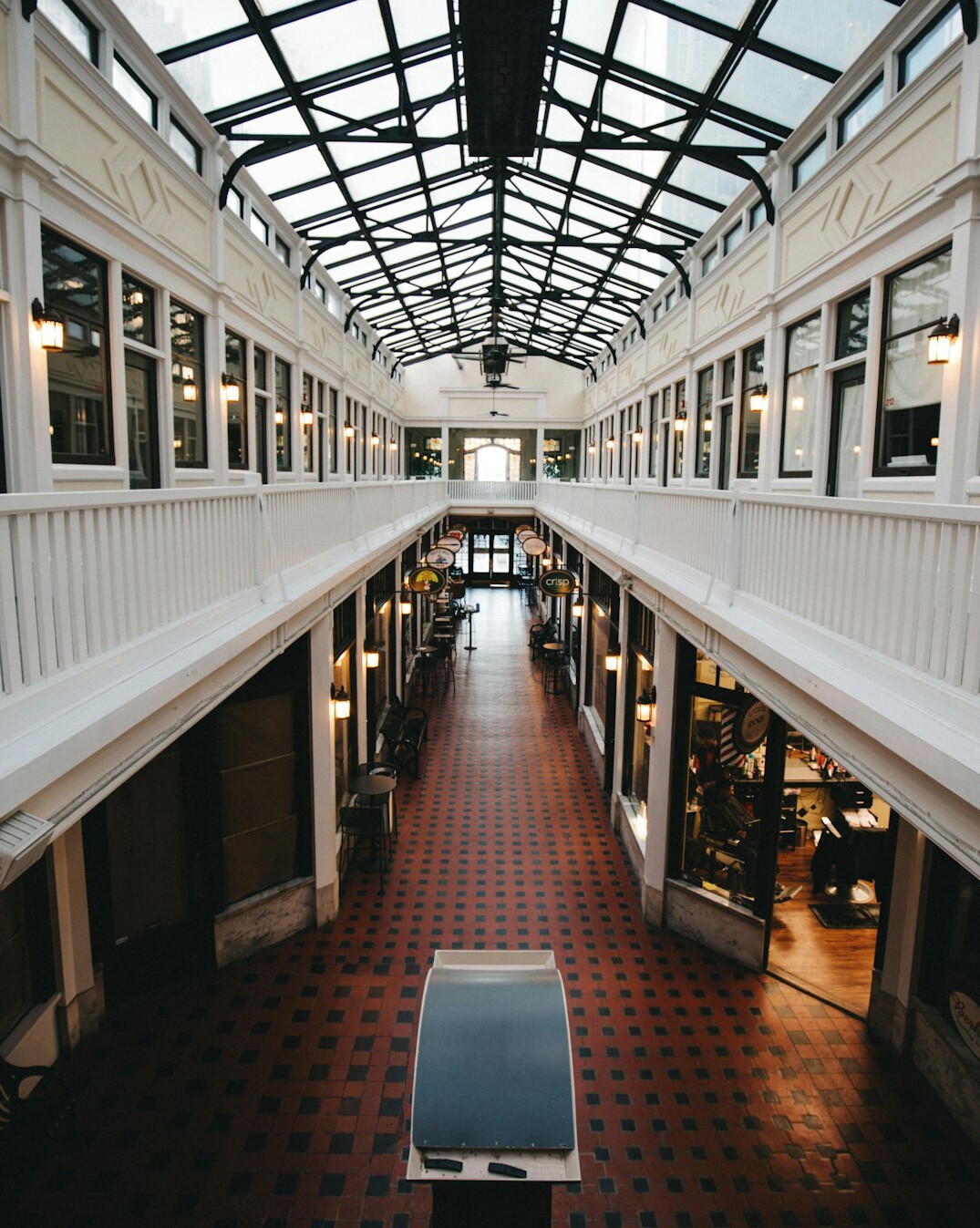 retail store interior with shoppers
